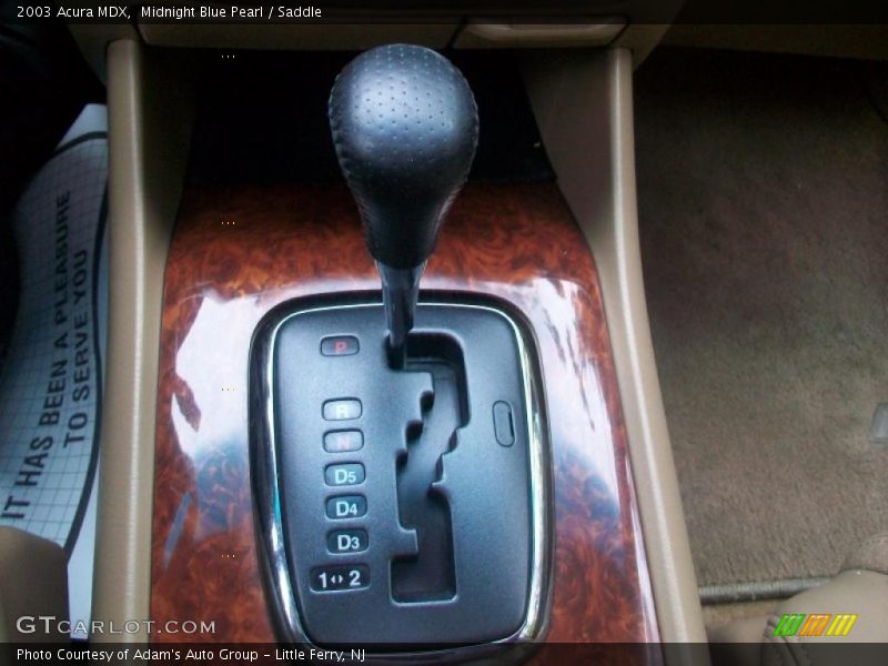 Midnight Blue Pearl / Saddle 2003 Acura MDX