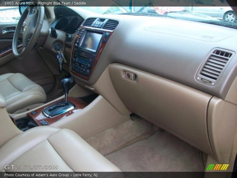 Midnight Blue Pearl / Saddle 2003 Acura MDX