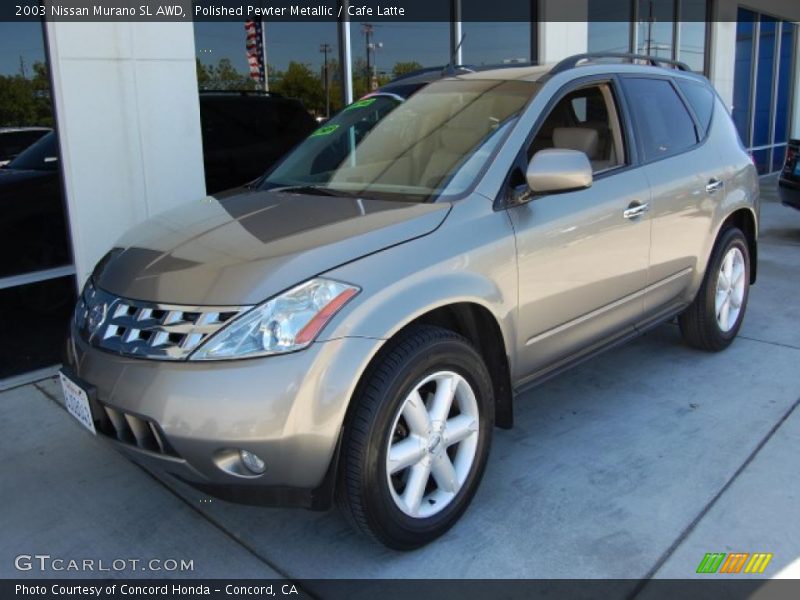 Polished Pewter Metallic / Cafe Latte 2003 Nissan Murano SL AWD