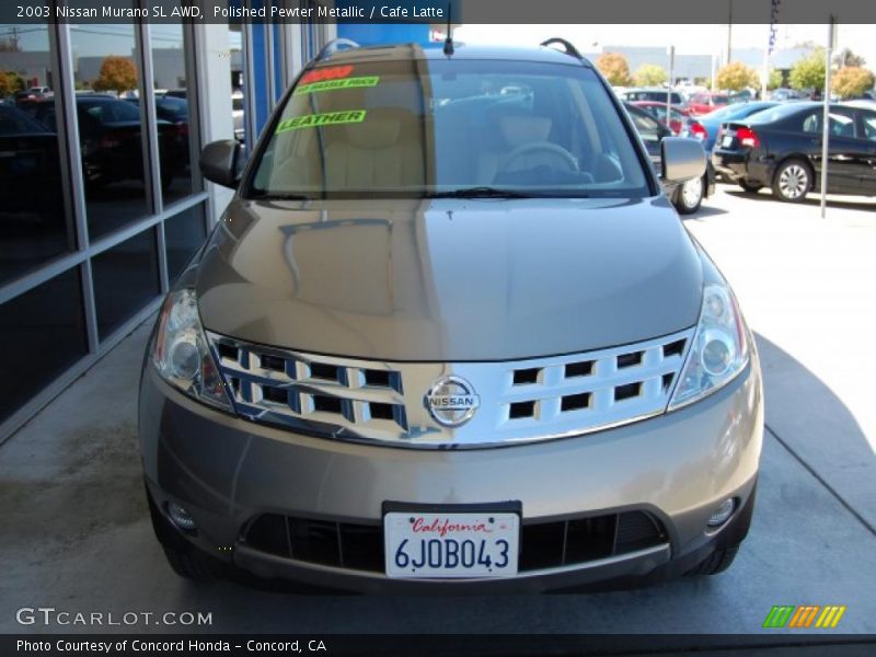 Polished Pewter Metallic / Cafe Latte 2003 Nissan Murano SL AWD