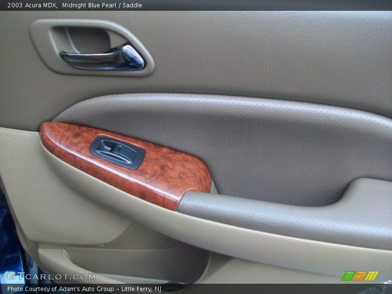 Midnight Blue Pearl / Saddle 2003 Acura MDX
