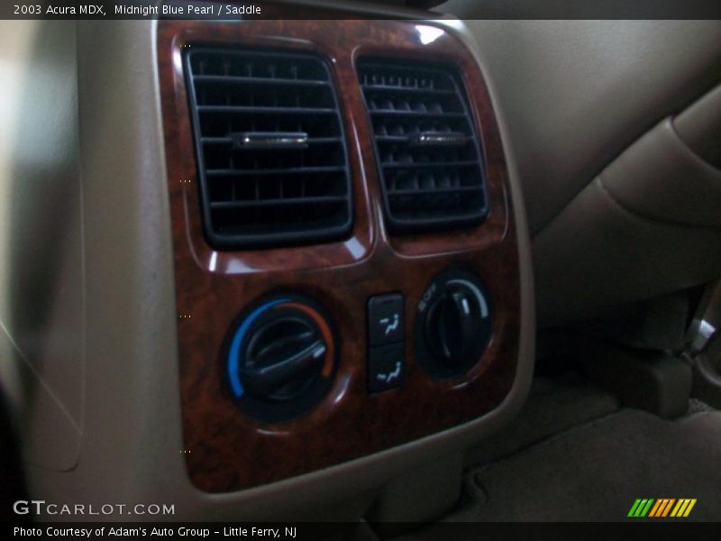 Midnight Blue Pearl / Saddle 2003 Acura MDX