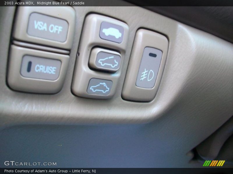 Midnight Blue Pearl / Saddle 2003 Acura MDX