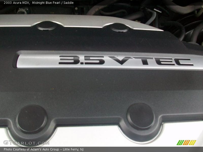 Midnight Blue Pearl / Saddle 2003 Acura MDX
