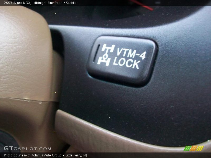 Midnight Blue Pearl / Saddle 2003 Acura MDX