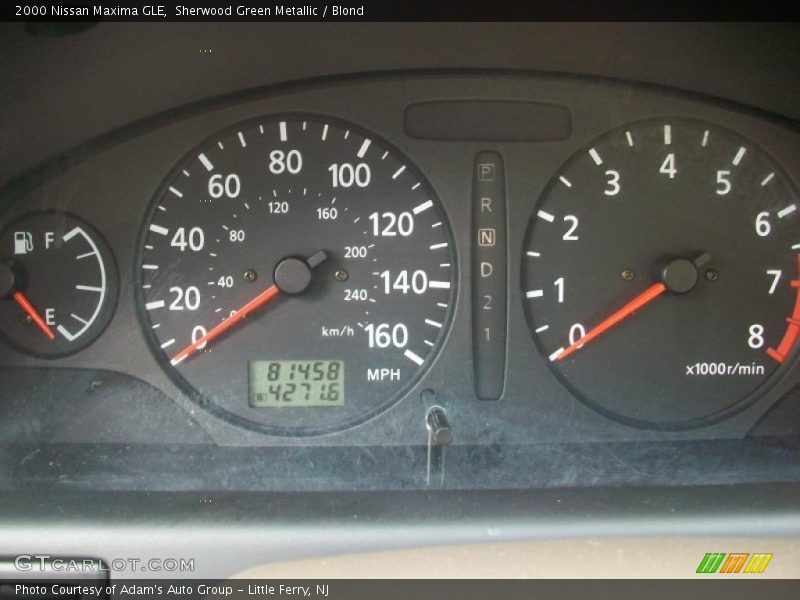 Sherwood Green Metallic / Blond 2000 Nissan Maxima GLE