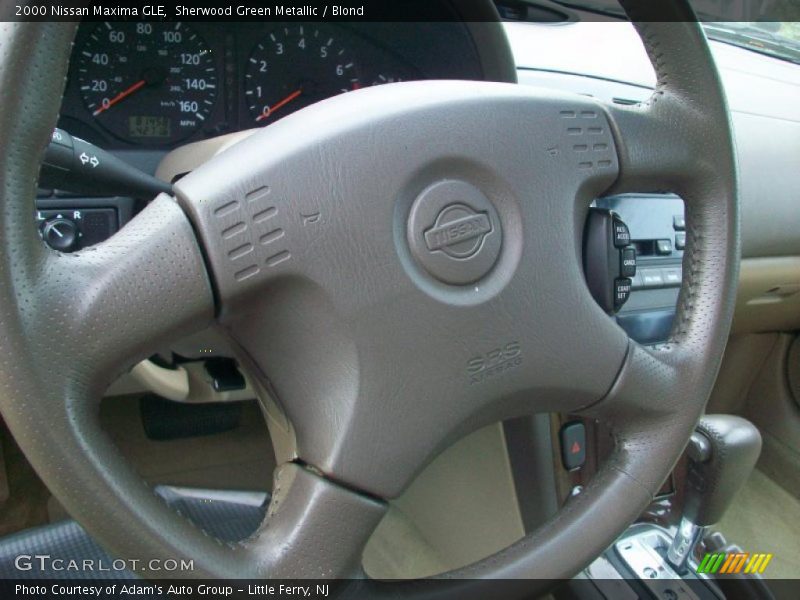 Sherwood Green Metallic / Blond 2000 Nissan Maxima GLE