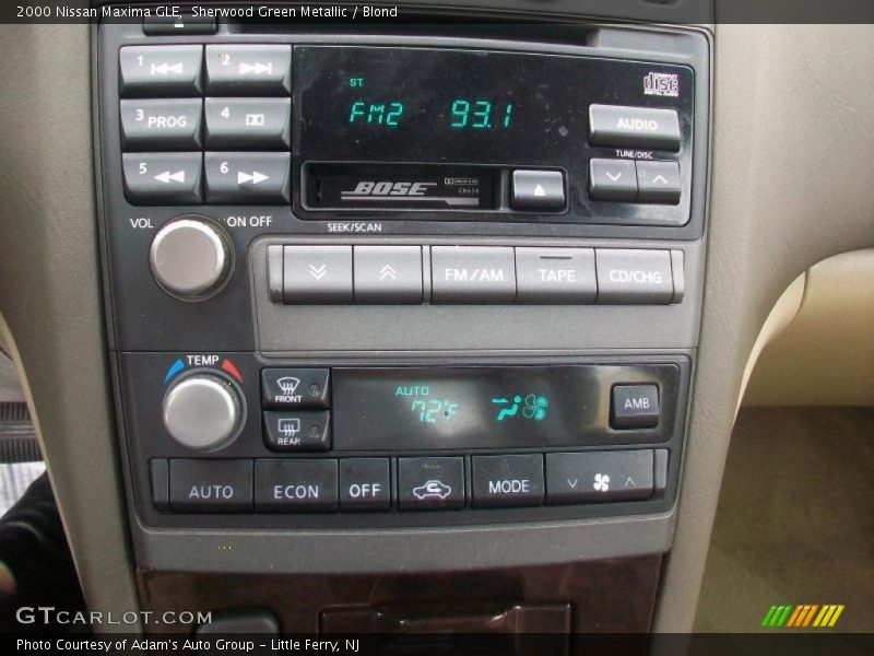 Sherwood Green Metallic / Blond 2000 Nissan Maxima GLE
