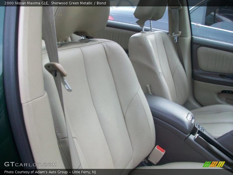 Sherwood Green Metallic / Blond 2000 Nissan Maxima GLE