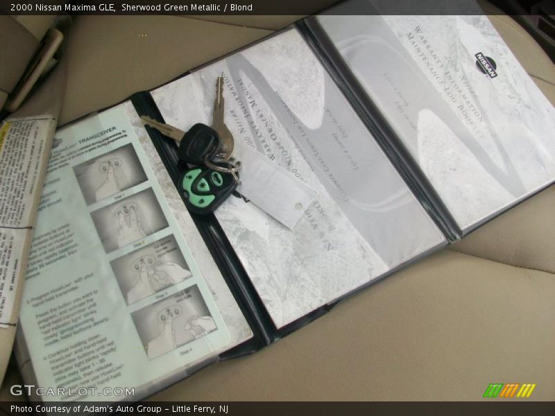 Sherwood Green Metallic / Blond 2000 Nissan Maxima GLE