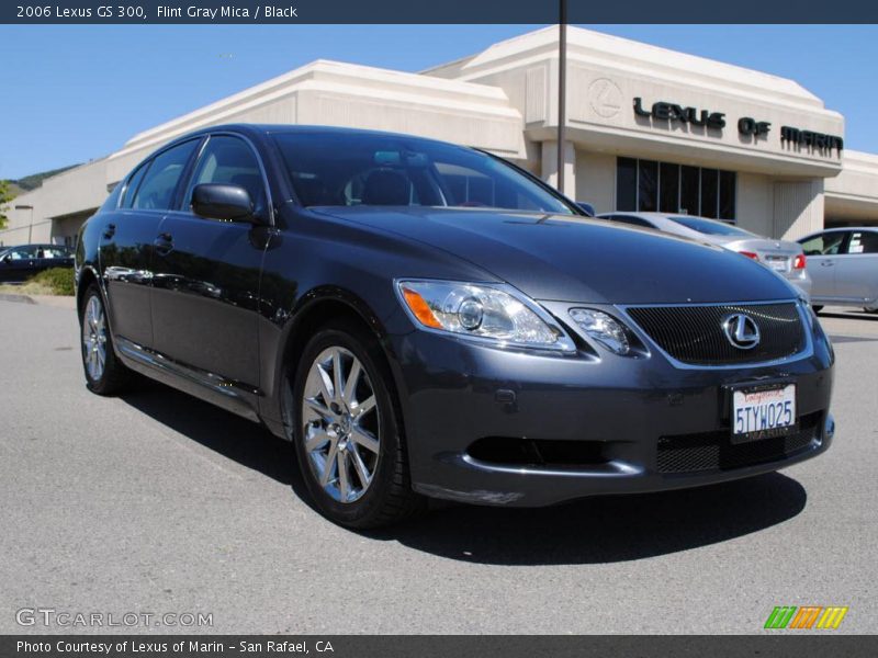 Flint Gray Mica / Black 2006 Lexus GS 300