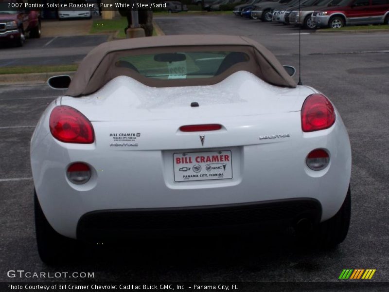 Pure White / Steel/Sand 2007 Pontiac Solstice Roadster