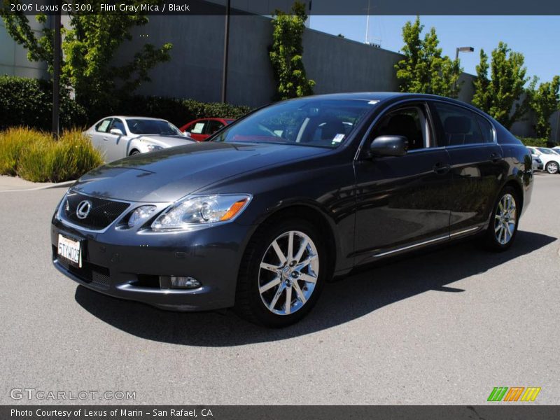 Flint Gray Mica / Black 2006 Lexus GS 300