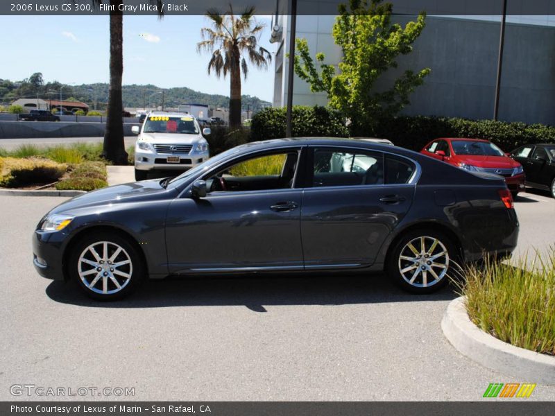 Flint Gray Mica / Black 2006 Lexus GS 300