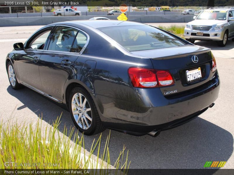 Flint Gray Mica / Black 2006 Lexus GS 300