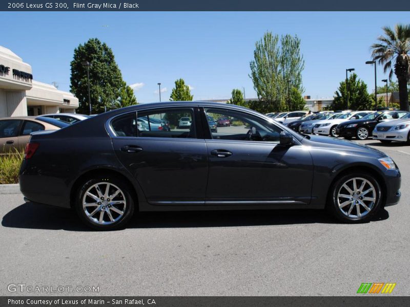 Flint Gray Mica / Black 2006 Lexus GS 300