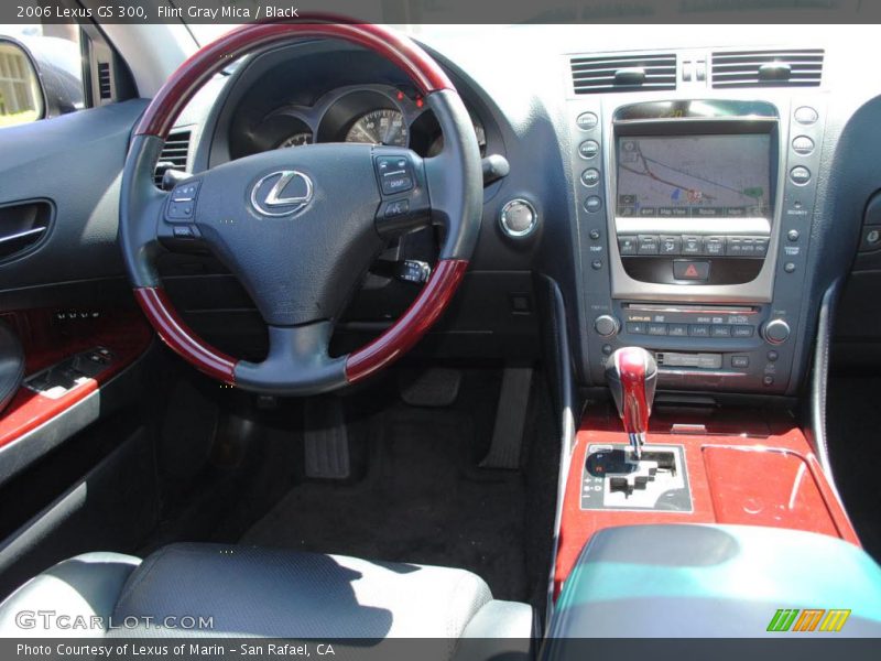 Flint Gray Mica / Black 2006 Lexus GS 300