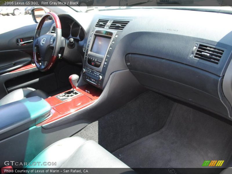 Flint Gray Mica / Black 2006 Lexus GS 300