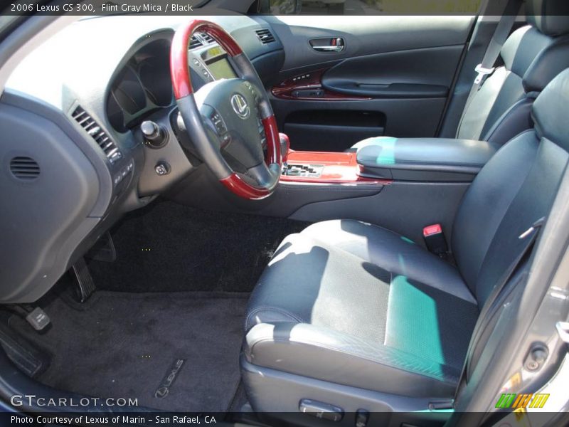 Flint Gray Mica / Black 2006 Lexus GS 300