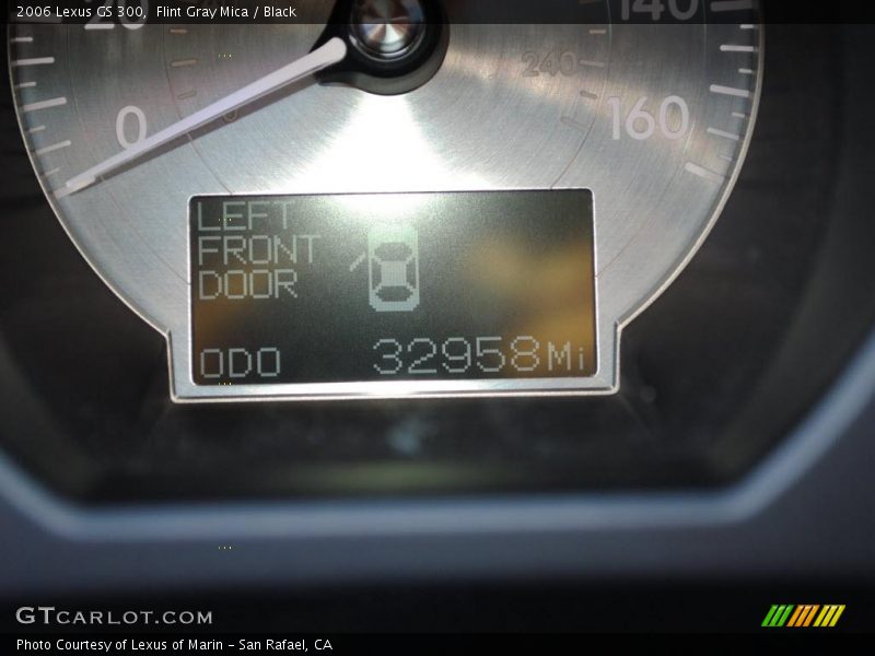 Flint Gray Mica / Black 2006 Lexus GS 300