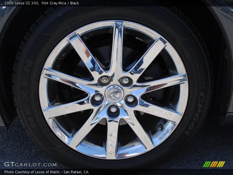Flint Gray Mica / Black 2006 Lexus GS 300