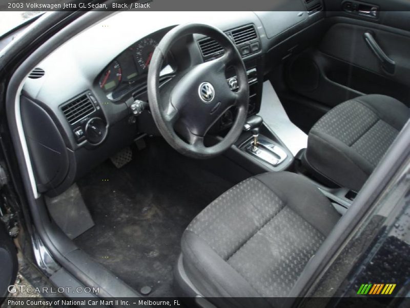 Black / Black 2003 Volkswagen Jetta GL Sedan