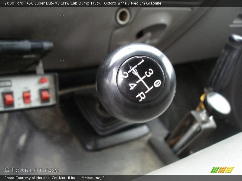 Oxford White / Medium Graphite 2000 Ford F450 Super Duty XL Crew Cab Dump Truck
