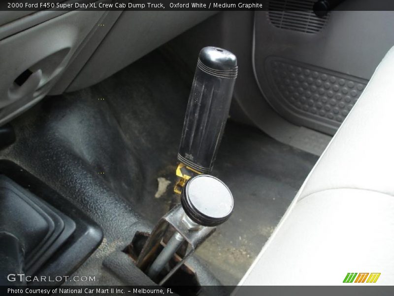 Oxford White / Medium Graphite 2000 Ford F450 Super Duty XL Crew Cab Dump Truck