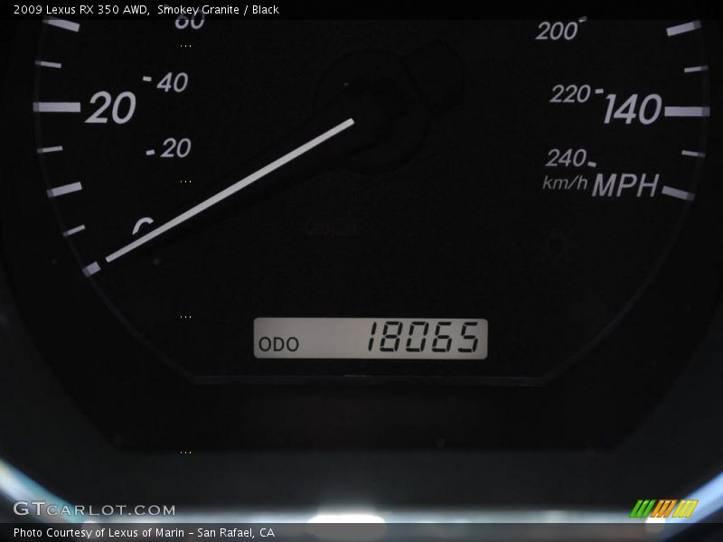 Smokey Granite / Black 2009 Lexus RX 350 AWD
