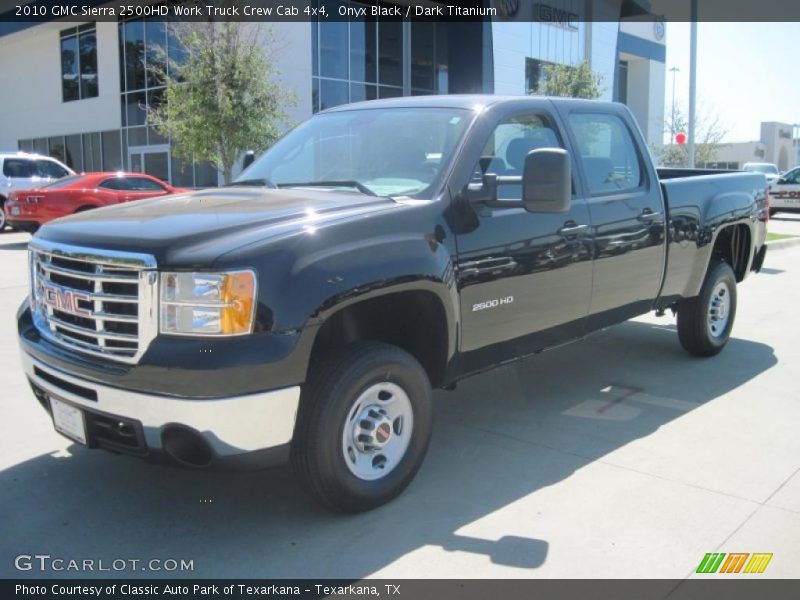 Onyx Black / Dark Titanium 2010 GMC Sierra 2500HD Work Truck Crew Cab 4x4