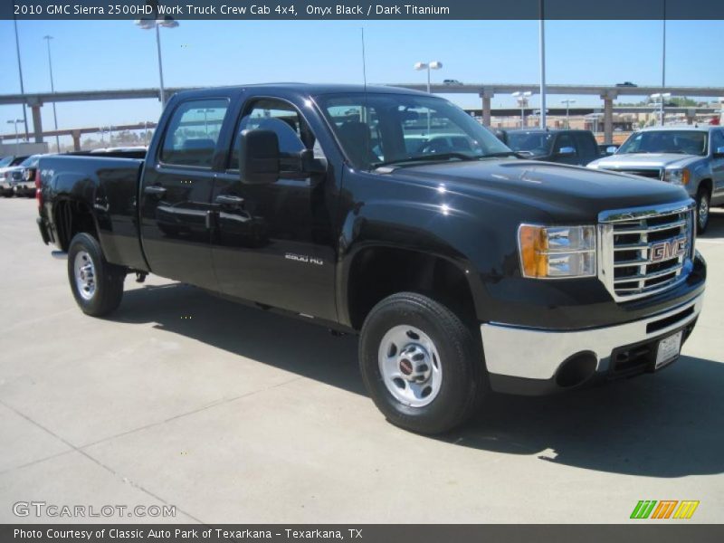 Onyx Black / Dark Titanium 2010 GMC Sierra 2500HD Work Truck Crew Cab 4x4