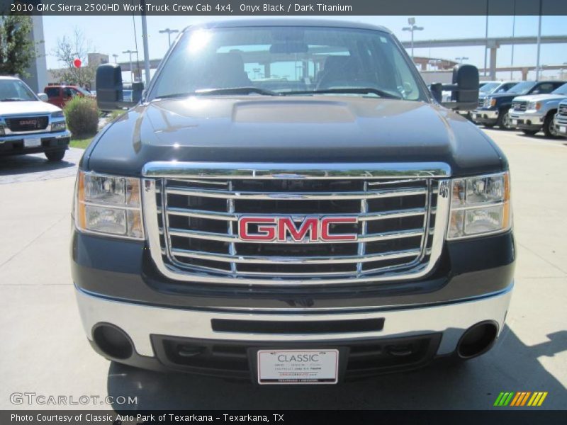 Onyx Black / Dark Titanium 2010 GMC Sierra 2500HD Work Truck Crew Cab 4x4