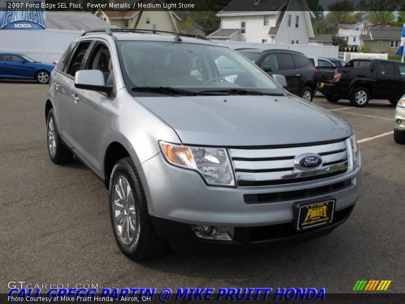 Pewter Metallic / Medium Light Stone 2007 Ford Edge SEL Plus