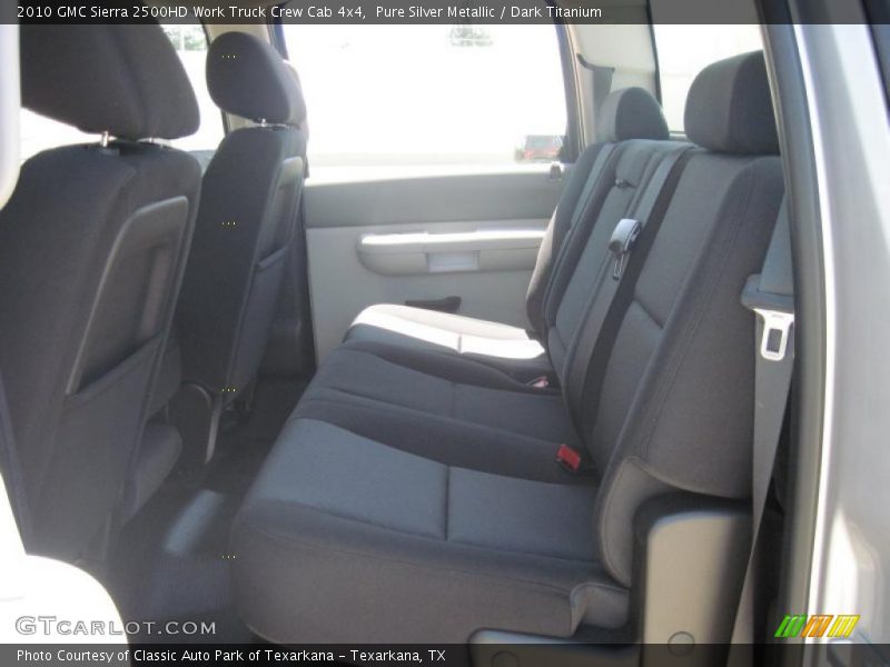 Pure Silver Metallic / Dark Titanium 2010 GMC Sierra 2500HD Work Truck Crew Cab 4x4