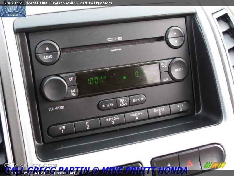 Pewter Metallic / Medium Light Stone 2007 Ford Edge SEL Plus