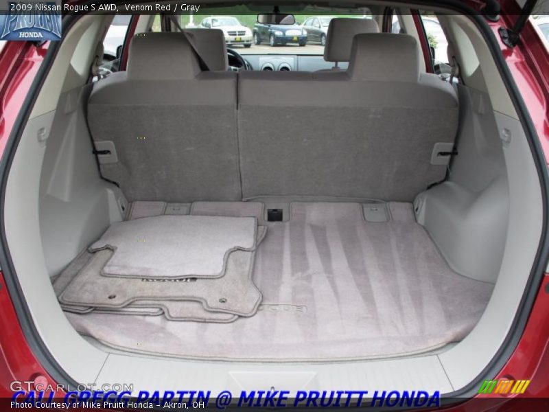 Venom Red / Gray 2009 Nissan Rogue S AWD