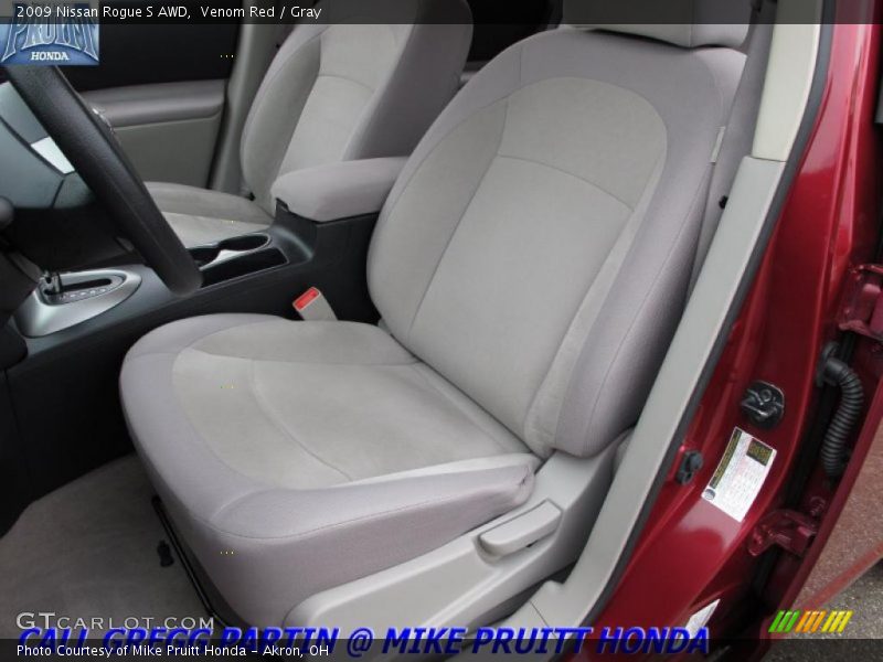 Venom Red / Gray 2009 Nissan Rogue S AWD