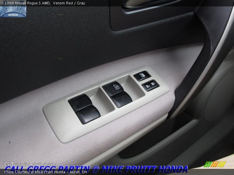 Venom Red / Gray 2009 Nissan Rogue S AWD