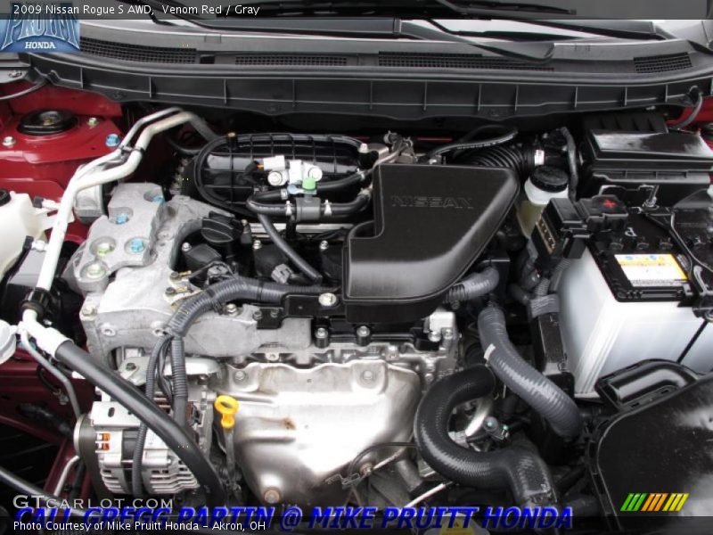 Venom Red / Gray 2009 Nissan Rogue S AWD