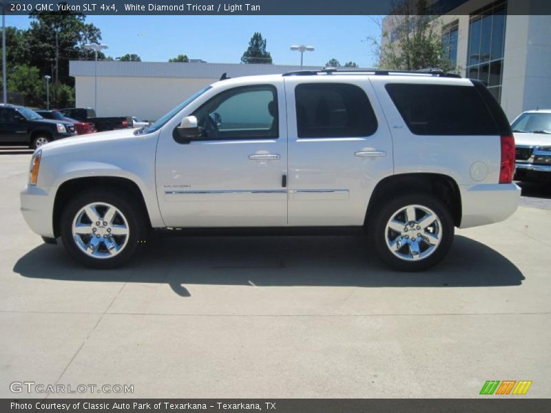 White Diamond Tricoat / Light Tan 2010 GMC Yukon SLT 4x4