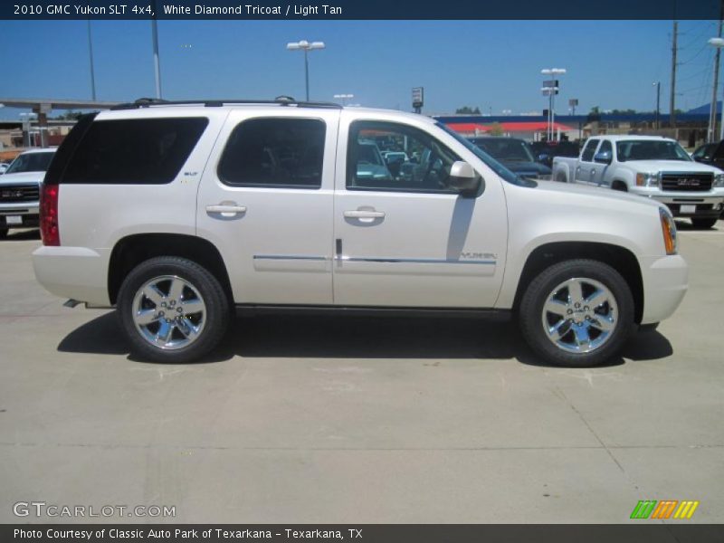 White Diamond Tricoat / Light Tan 2010 GMC Yukon SLT 4x4