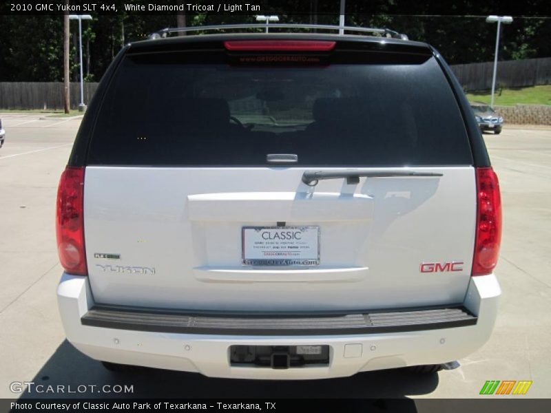 White Diamond Tricoat / Light Tan 2010 GMC Yukon SLT 4x4