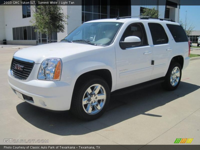 Summit White / Light Tan 2010 GMC Yukon SLT