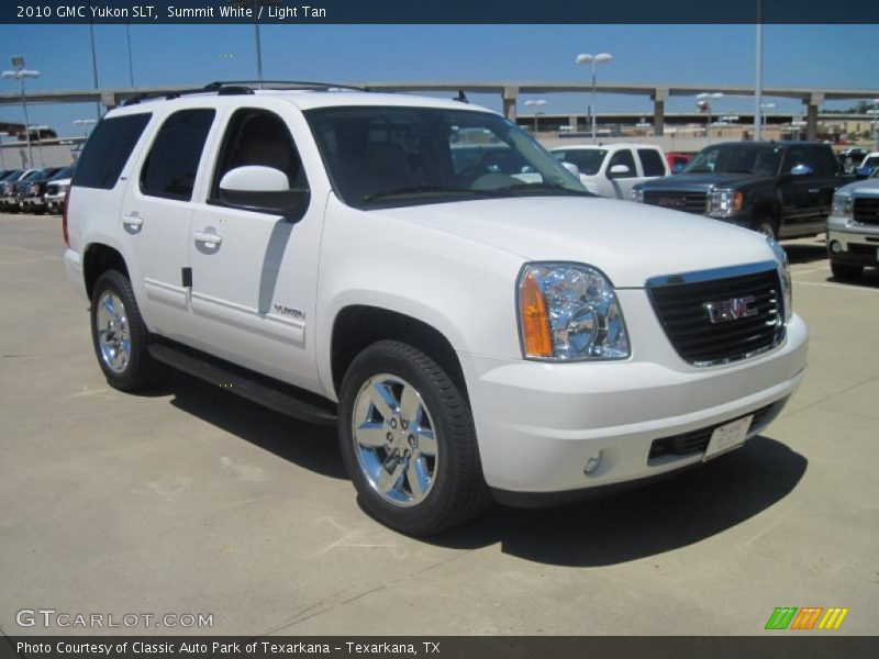 Summit White / Light Tan 2010 GMC Yukon SLT