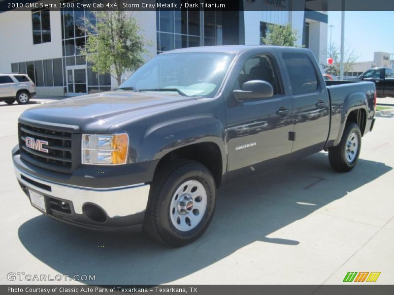 Storm Gray Metallic / Dark Titanium 2010 GMC Sierra 1500 Crew Cab 4x4