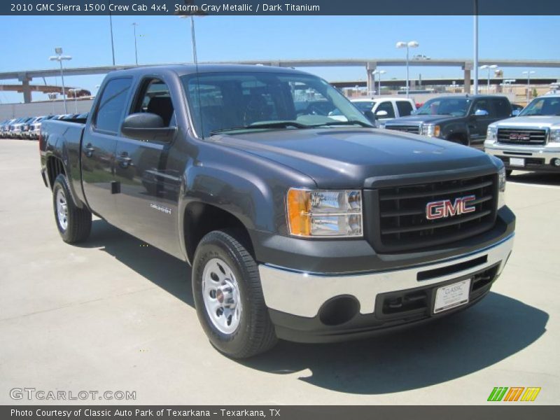 Storm Gray Metallic / Dark Titanium 2010 GMC Sierra 1500 Crew Cab 4x4