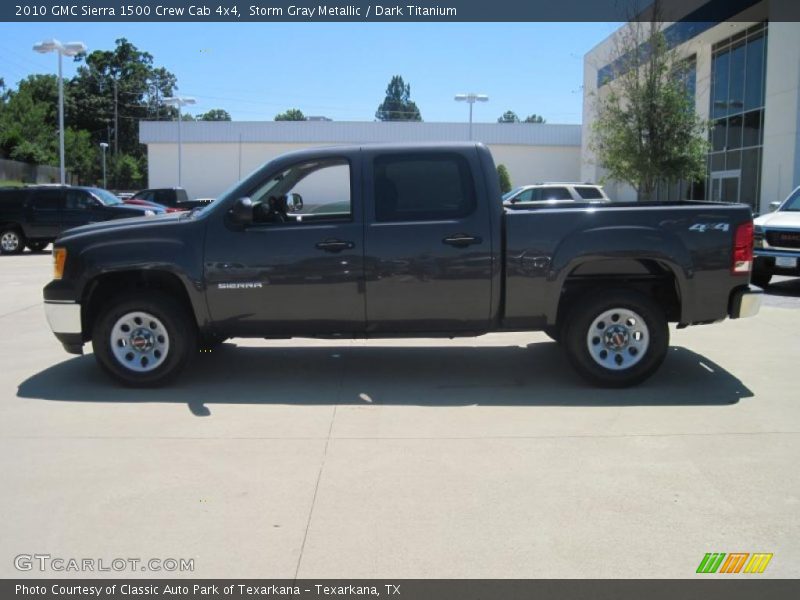 Storm Gray Metallic / Dark Titanium 2010 GMC Sierra 1500 Crew Cab 4x4