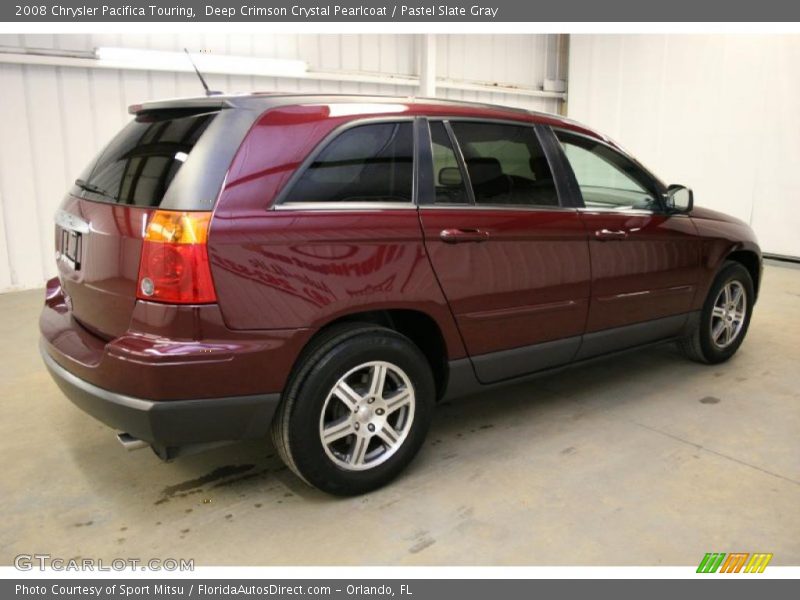 Deep Crimson Crystal Pearlcoat / Pastel Slate Gray 2008 Chrysler Pacifica Touring