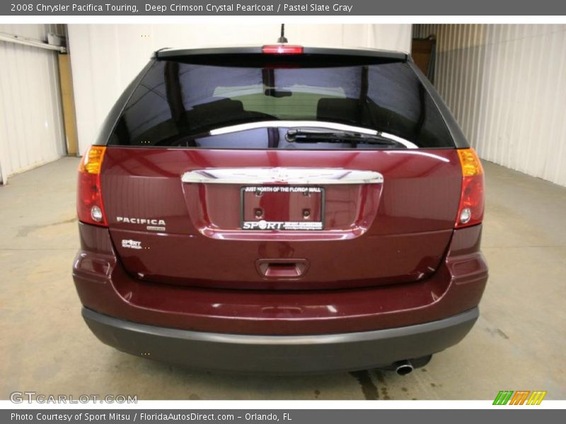 Deep Crimson Crystal Pearlcoat / Pastel Slate Gray 2008 Chrysler Pacifica Touring