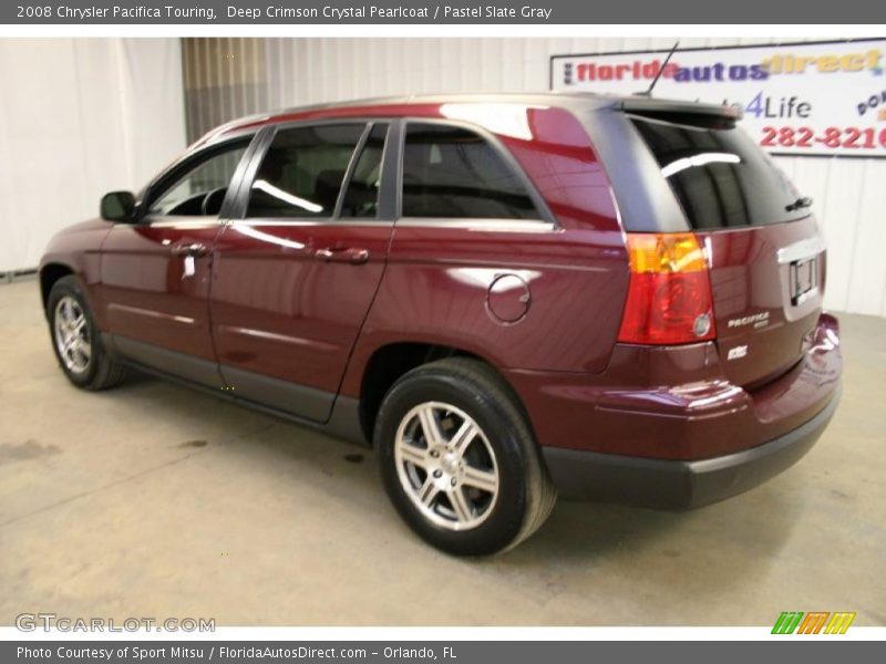 Deep Crimson Crystal Pearlcoat / Pastel Slate Gray 2008 Chrysler Pacifica Touring